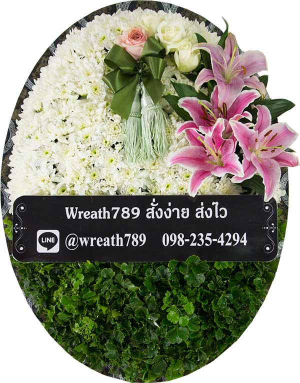 พวงหรีดดอกไม้สด B7 แนะนำ